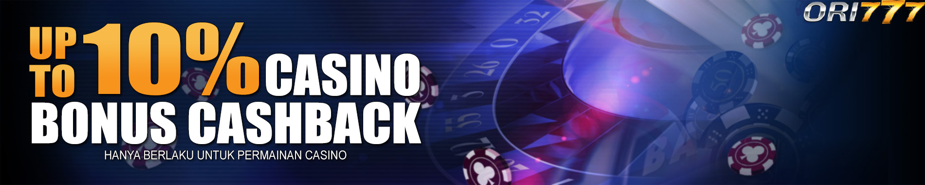 bonus cashback casino 10%